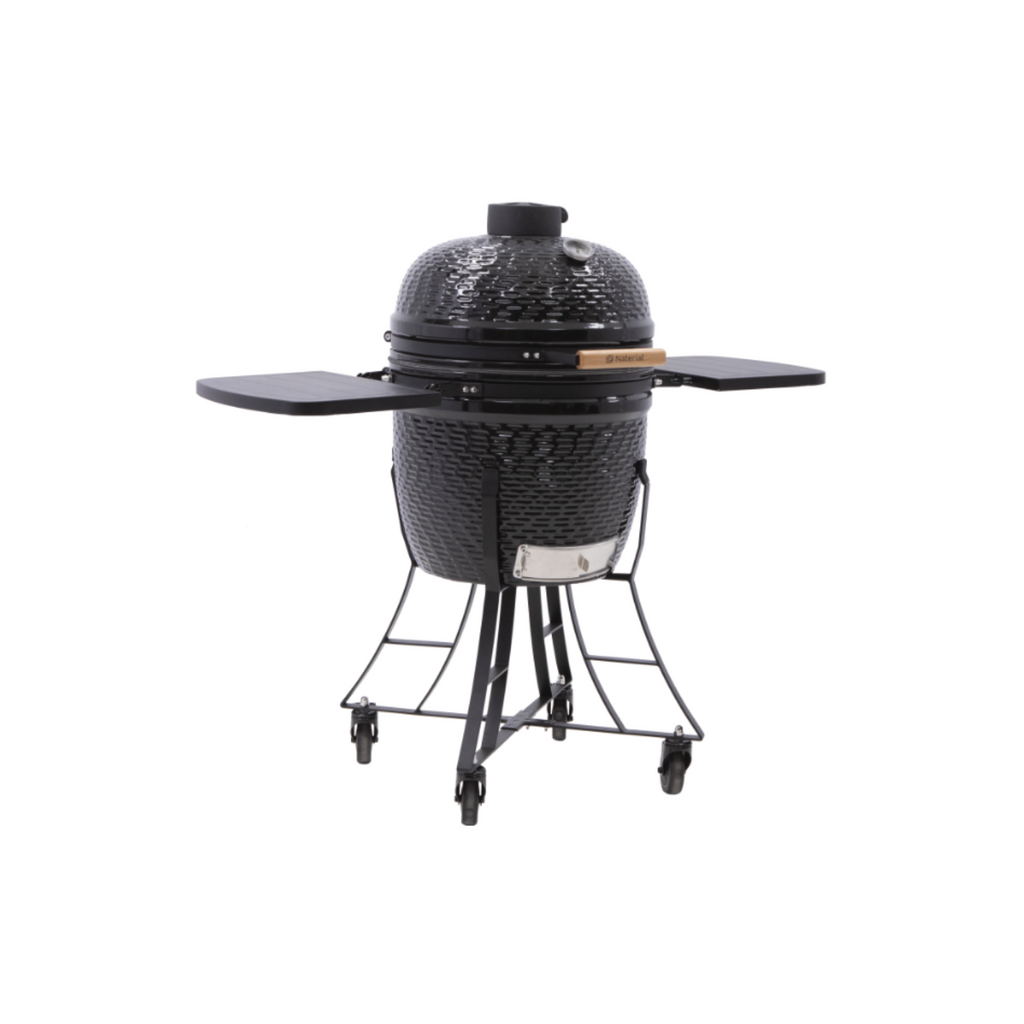 Barbecue Kamado Céramique Charbon NATERIAL Drago Noir ⌀46 cm avec housse