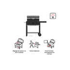 Barbecue charbon Centaurus Beta II 90x70cm NATERIAL