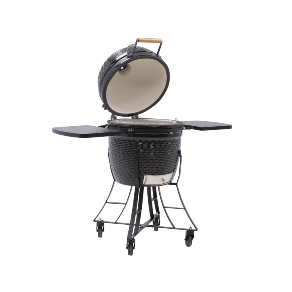 Barbecue Kamado Céramique Charbon NATERIAL Drago Noir ⌀46 cm avec housse