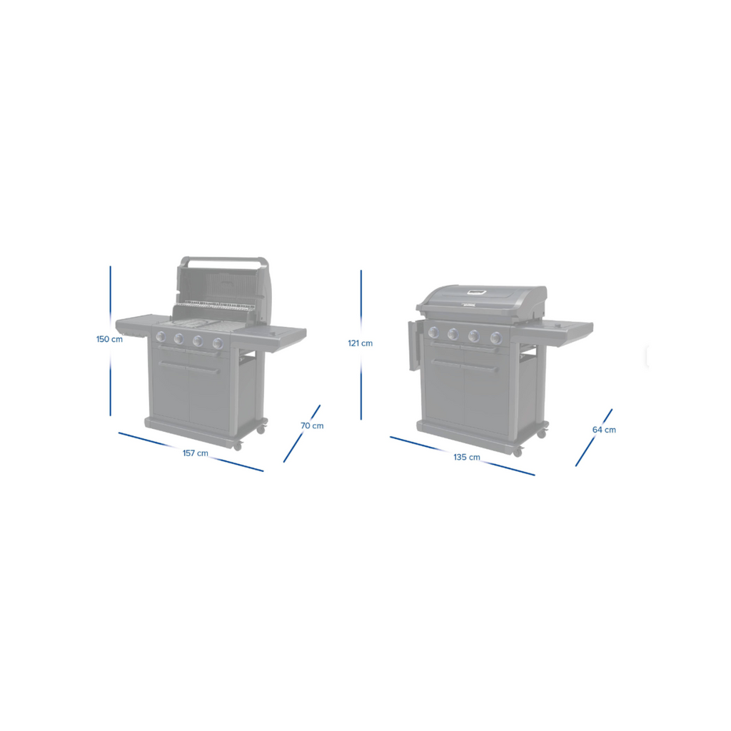 Barbecue au gaz CAMPINGAZ Onyx 4 S, noir