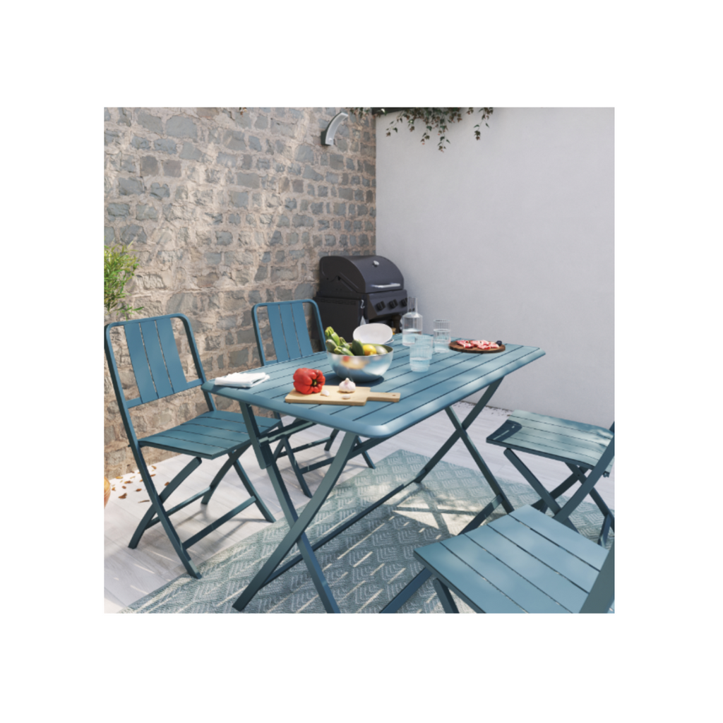Barbecue au gaz – 114 x 55 x 114 cm – NATERIAL Alton, 3 brûleurs, noir