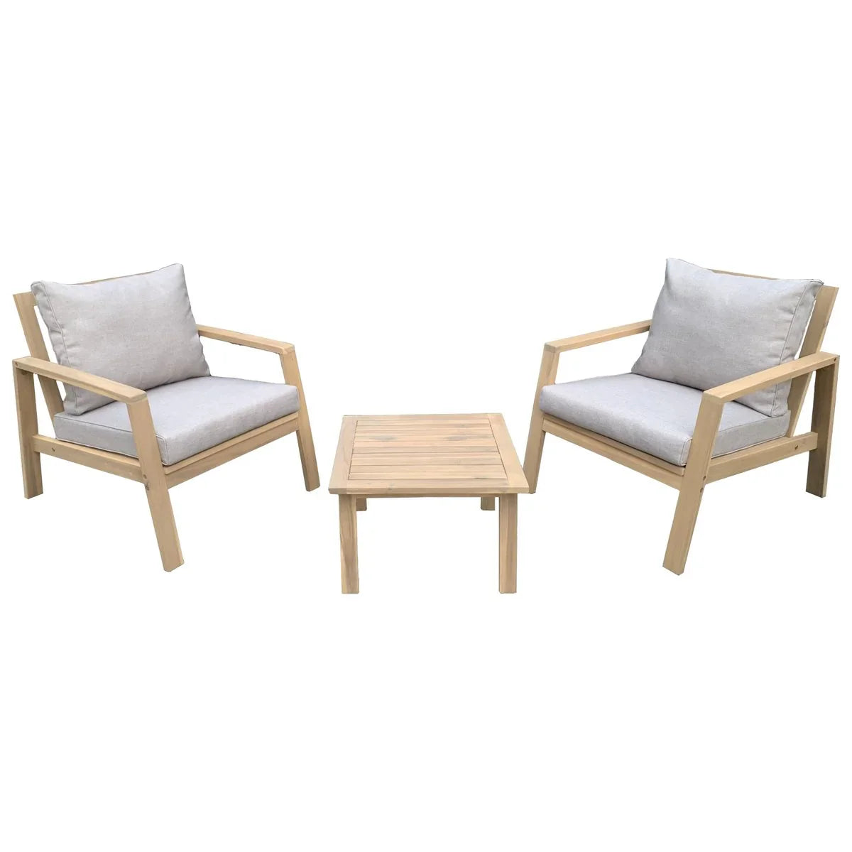 Salon de jardin en acacia - 2 Places