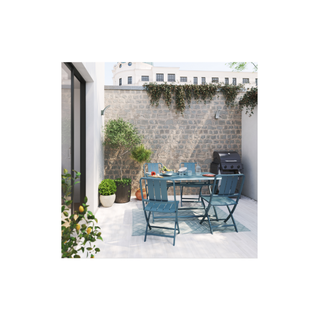 Barbecue au gaz – 114 x 55 x 114 cm – NATERIAL Alton, 3 brûleurs, noir