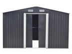 Abri de jardin en acier galvanisé gris 12,5 m² - Prix d'usines