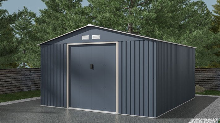 Abri de jardin métal 12.99m² - Prix d'usine