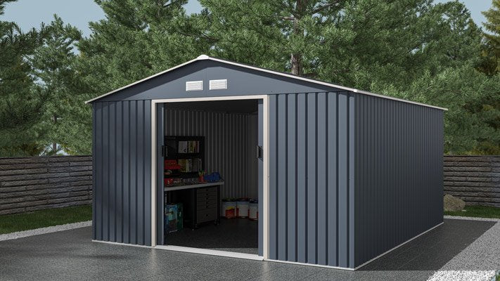 Abri de jardin métal 12.99m² - Prix d'usine
