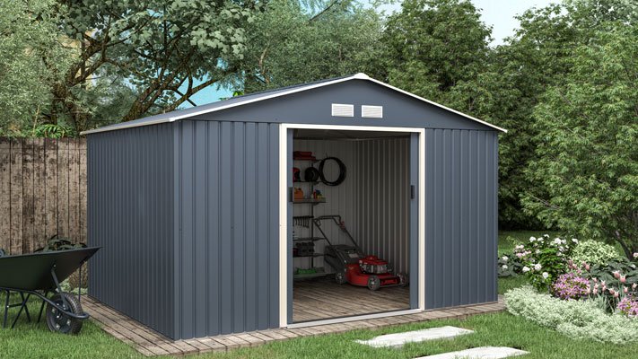 Abri de jardin métal 8.67m² - Prix d'usine