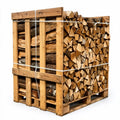 Demi-palette – 25 cm – mélange de bois durs – 1 m³ – 1,5 stères