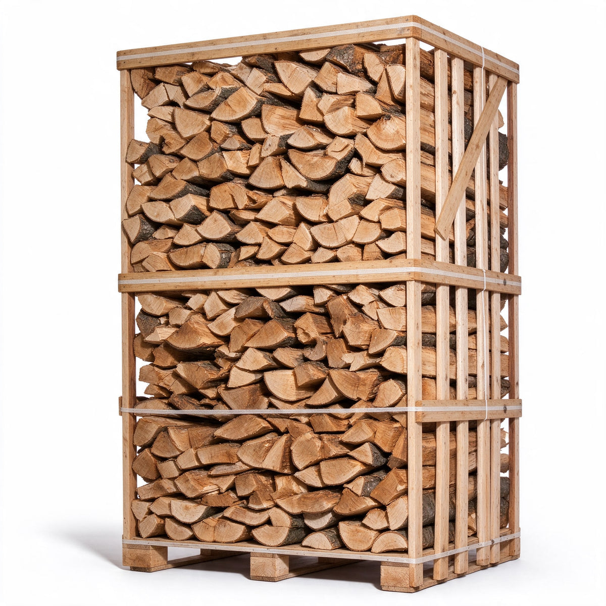Bois de chauffage – 45 cm – mélange de bois durs – 2 m³ – 2,6 stères